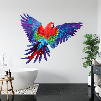 Bathroom Wall Sticker - Parrot Decal Wall Art