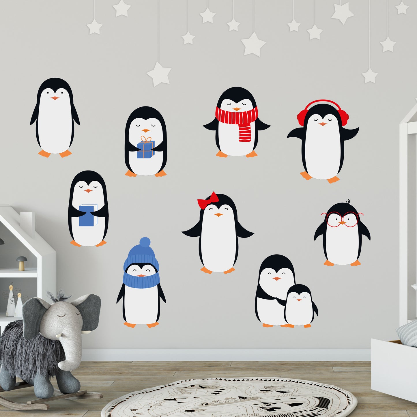 Animal Wall Sticker - Penguin Decal Set Wall Sticker