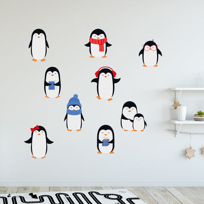 Animal Wall Sticker - Penguin Decal Set Wall Sticker