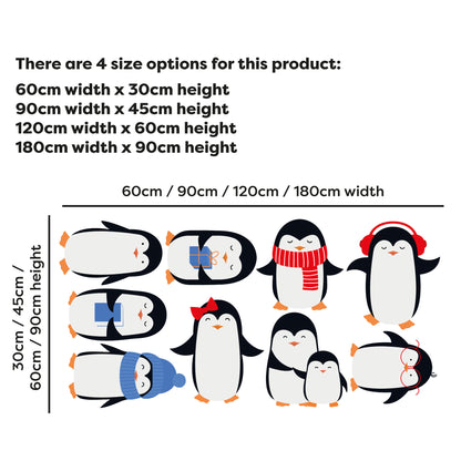 Animal Wall Sticker - Penguin Decal Set Wall Art