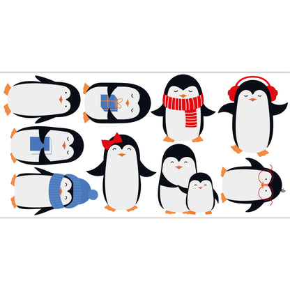 Animal Wall Sticker - Penguin Decal Set Wall Art