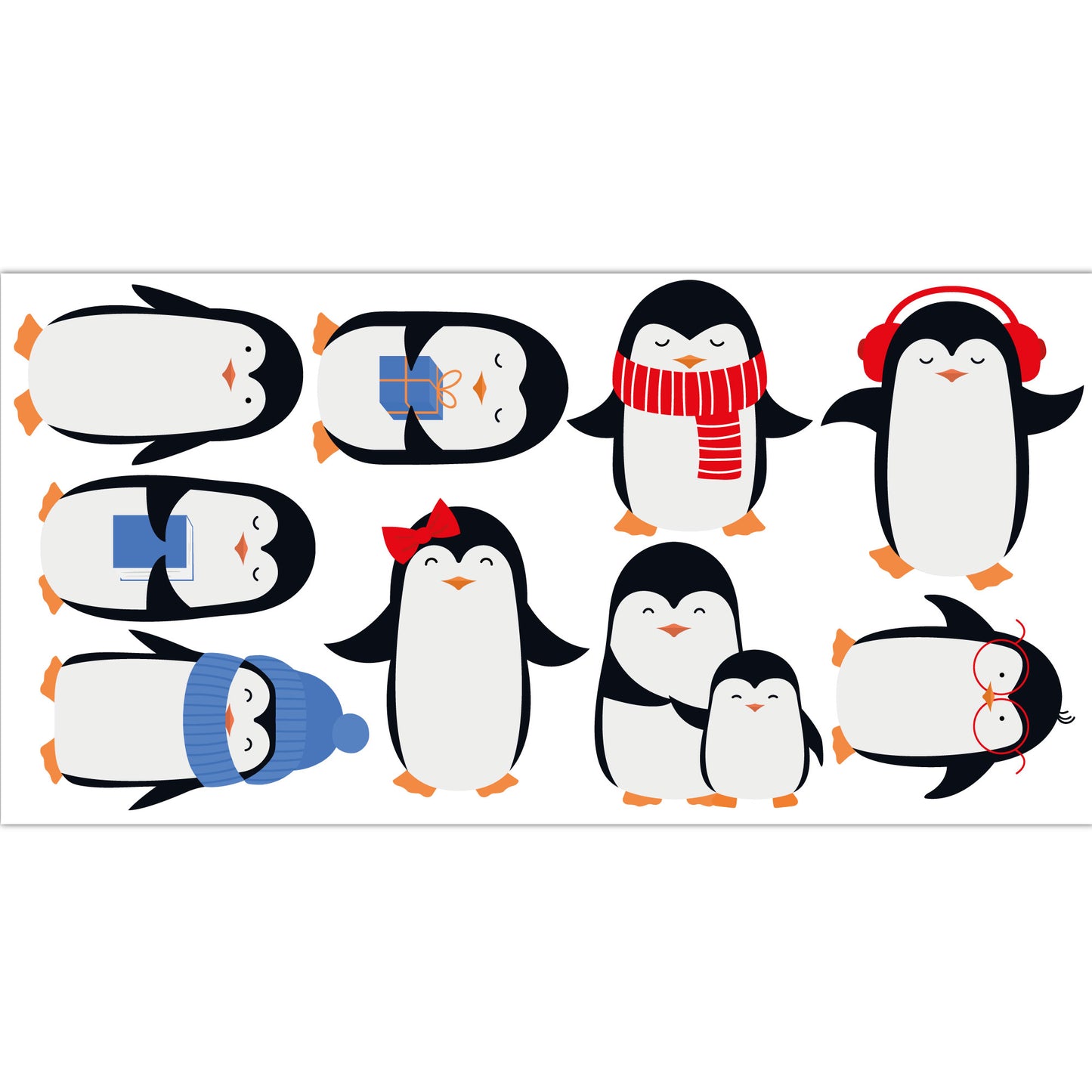 Animal Wall Sticker - Penguin Decal Set Wall Sticker