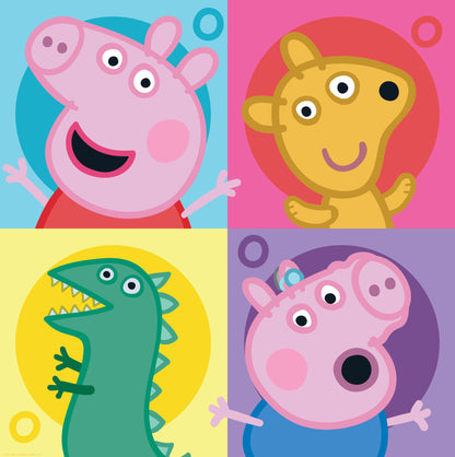 Peppa Pig Wall Sticker - Peppa Pig Colour Squares