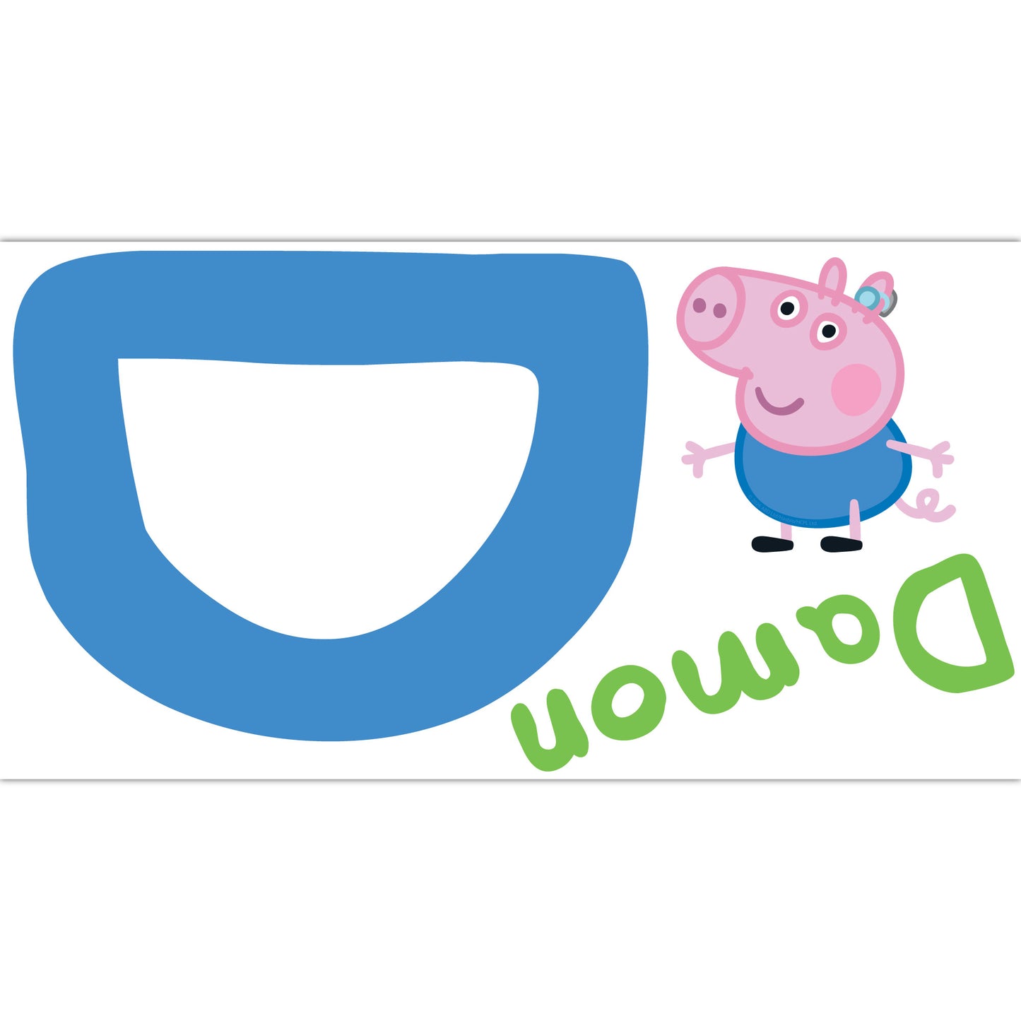 Peppa Pig Wall Sticker - Peppa Pig George Letter and Name Wall Decal Kids Art