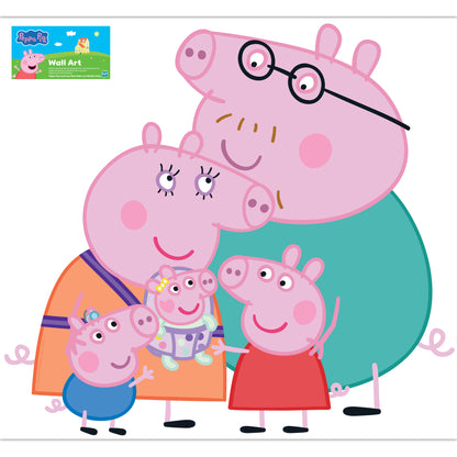 Peppa Pig Wall Sticker - Peppa And Family Group Hug