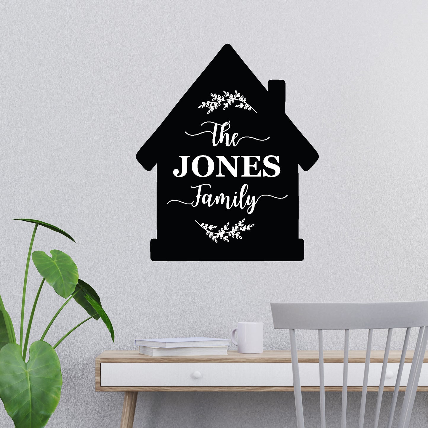Home Wall Sticker - Personalised Name Family House Decal Wall Art