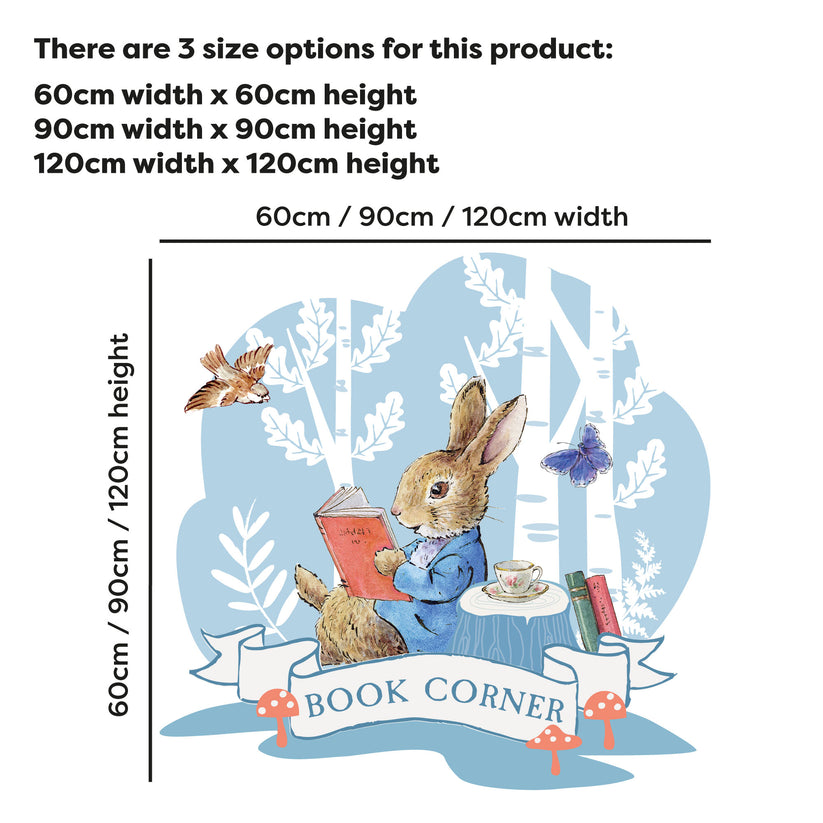 Peter Rabbit Wall Sticker - Peter Rabbit Reading Forest Personalised D ...