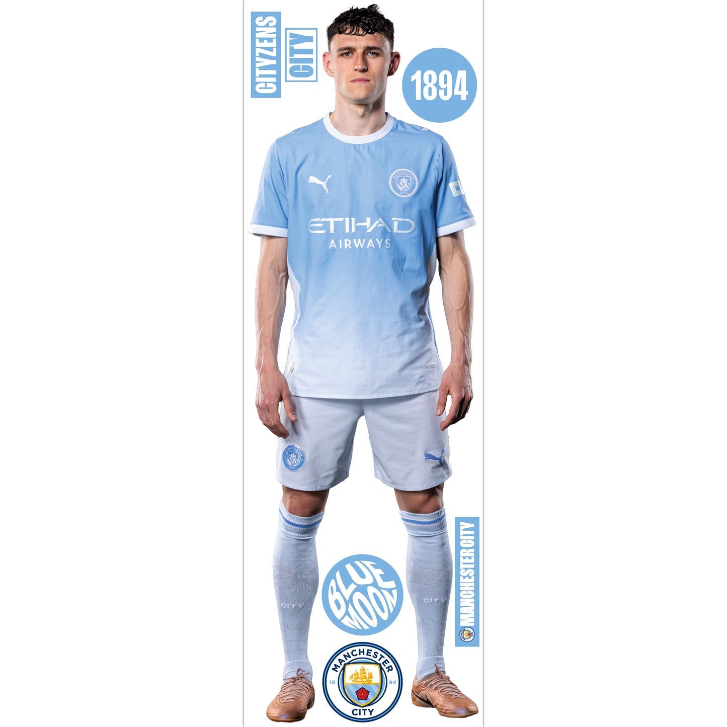 Manchester City FC - Phil Foden 26/27 Player Wall Sticker