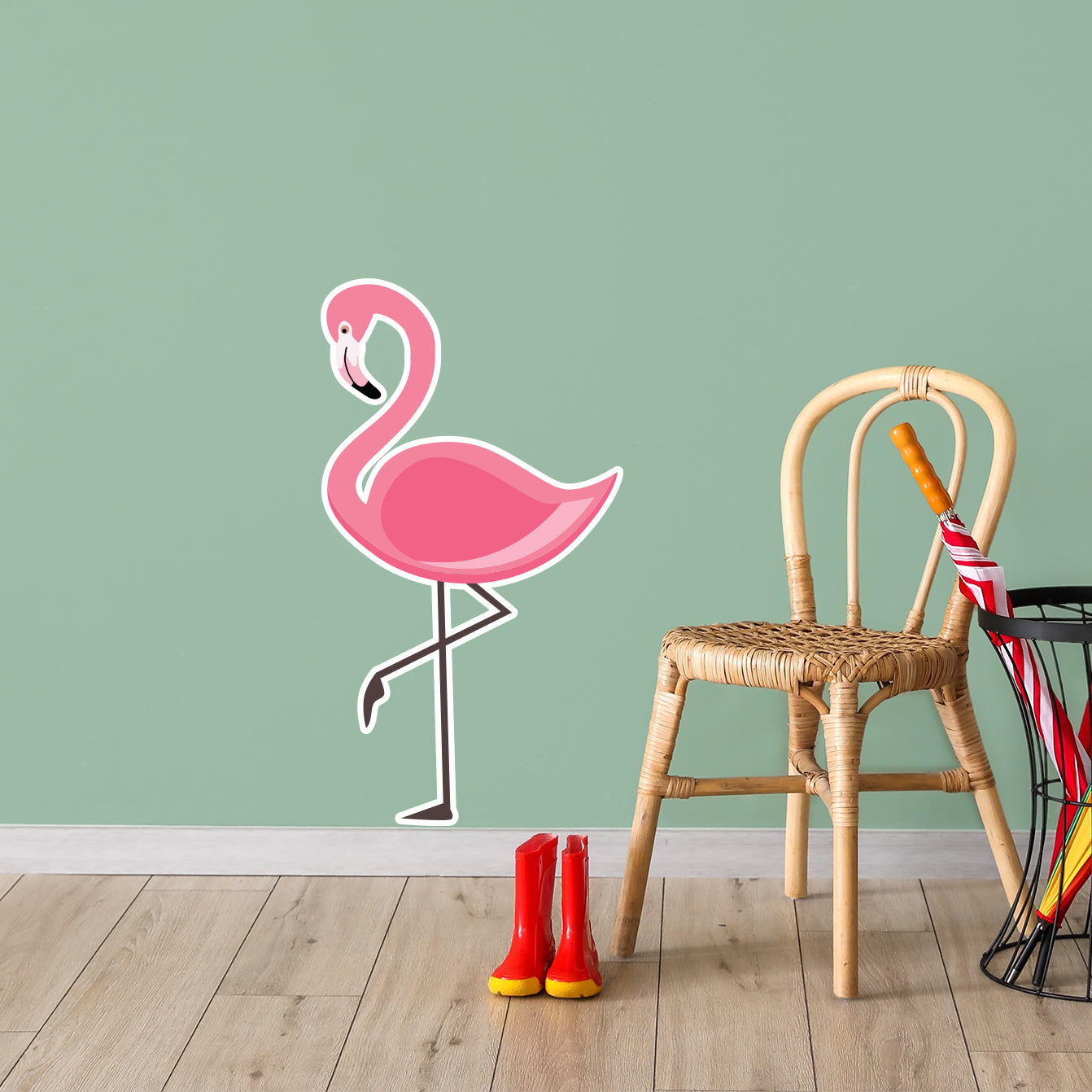 Pink Wall Sticker - Flamingo Decal Wall Art – www.themed.co.uk