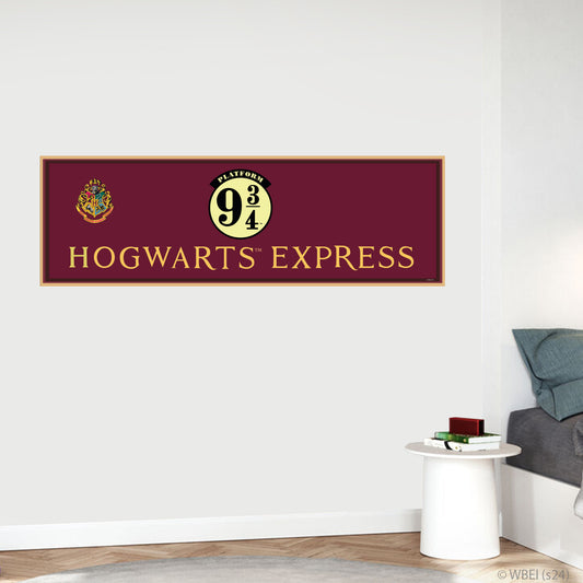 HARRY POTTER Wall Sticker – Platform 9 3/4 Rectangle Sign Wall Decal Wizarding World Art