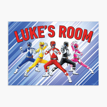 Power Rangers Print - Group Personalised Poster Wall Art