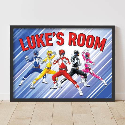 Power Rangers Print - Group Personalised Poster Wall Art