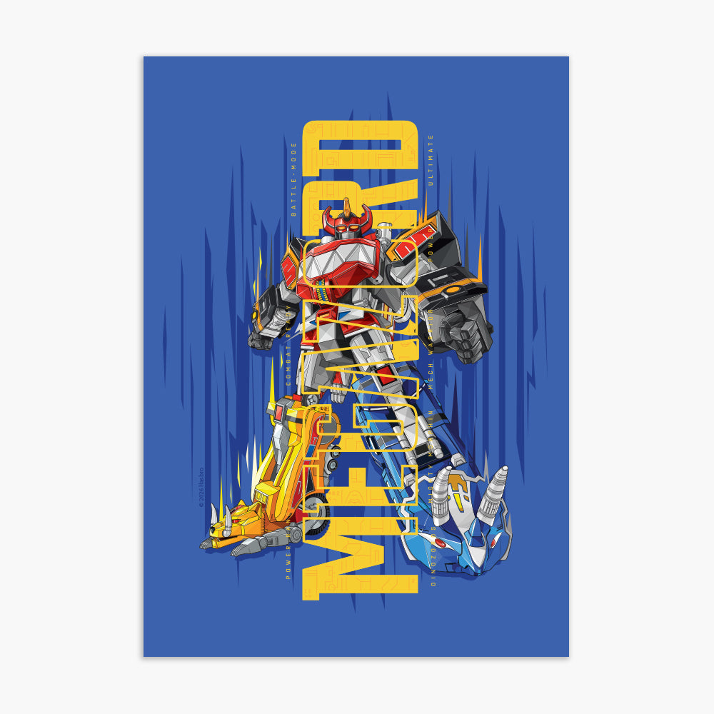 Power Rangers Print - Megazord Poster Wall Art