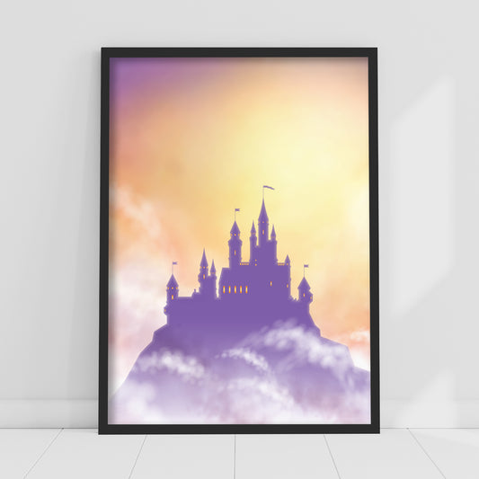 Princess Print - Castle Colour Mist Poster Wall Art