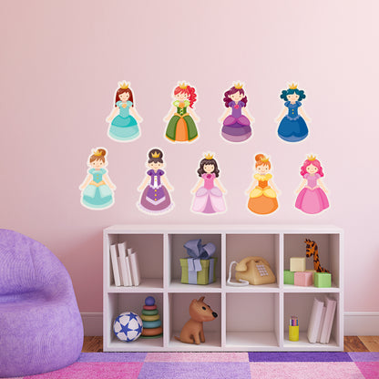 Princess Wall Sticker - Set of 9 Art Decal