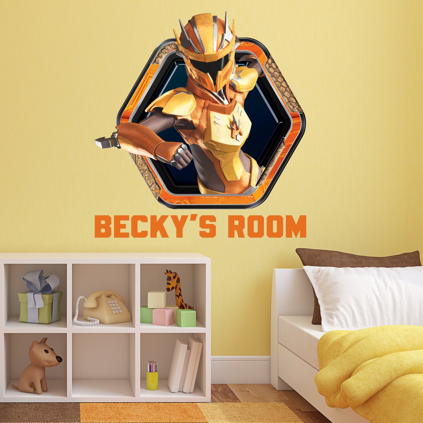 Armorsaurs Wall Sticker - Prisca Badge Personalised Decal Wall Art