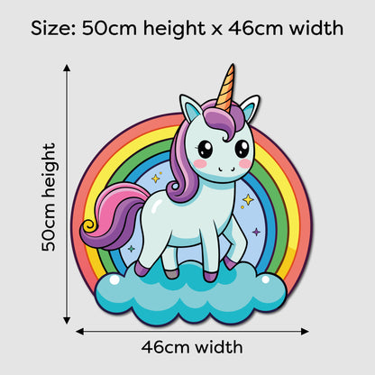 Rainbow Unicorn LED Backlit Wallpop