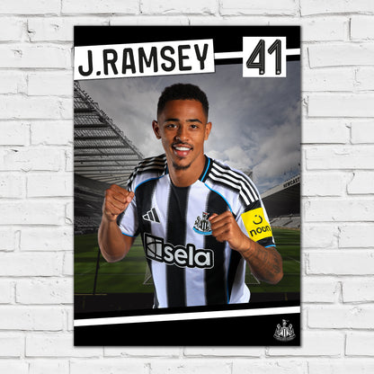 Newcastle United FC Print - Jacob Ramsey 25/26 Core Poster Football Wall Art