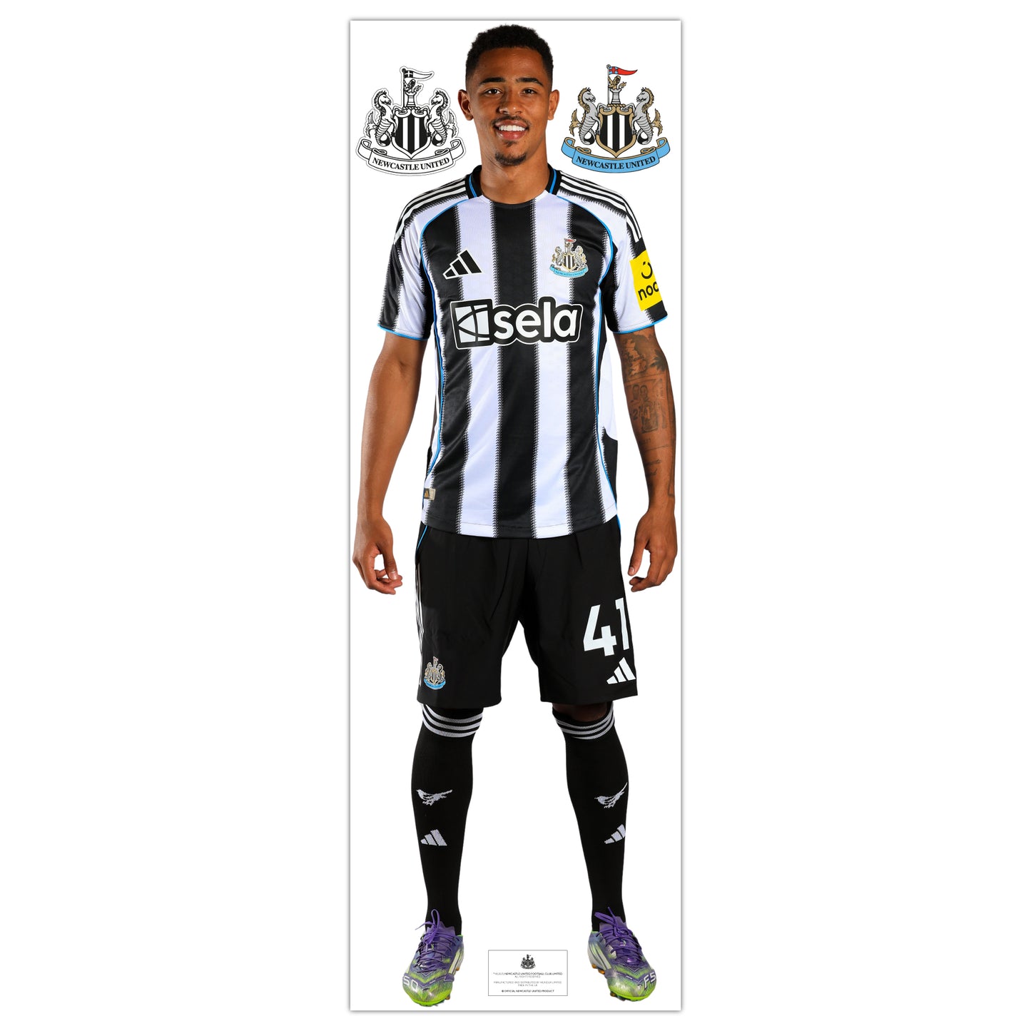 Newcastle United Wall Sticker - Jacob Ramsey Player 25/26 Wall Decal Football Art