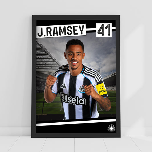 Newcastle United FC Print - Jacob Ramsey 25/26 Core Poster Football Wall Art