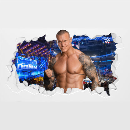 WWE Wall Sticker - Randy Orton Broken Wall