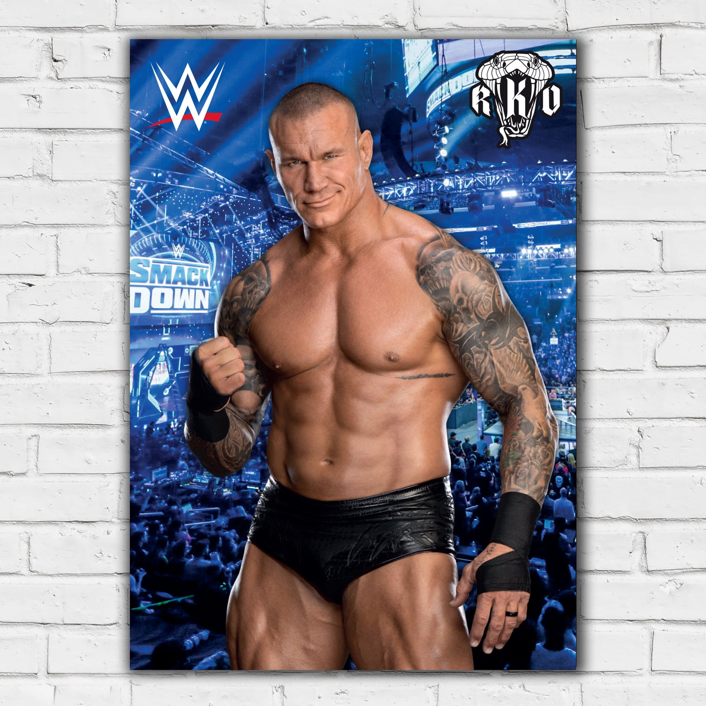 WWE Print - Randy Orton Crowd Poster Wrestling Wall Art