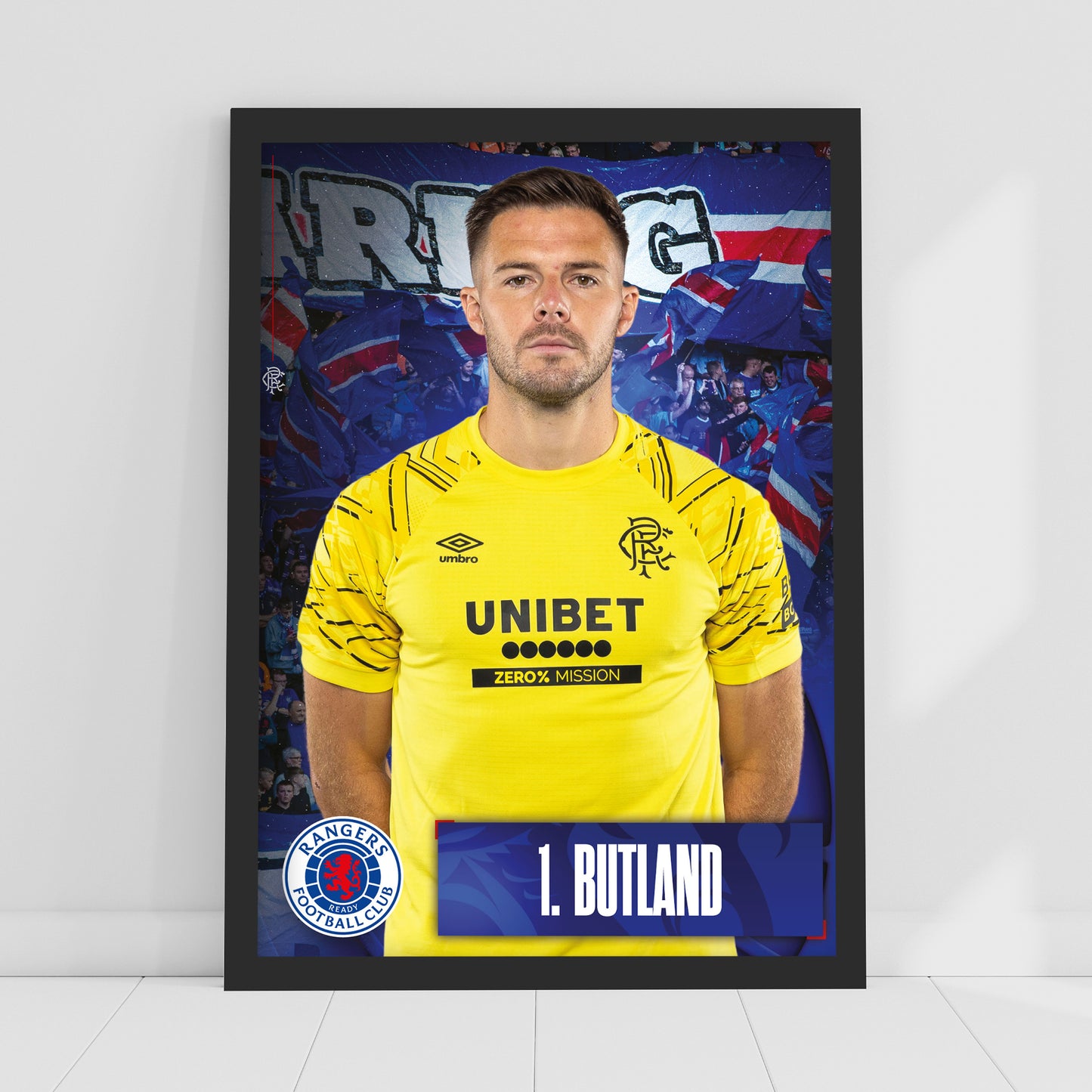 Rangers Football Club - Jack Butland 25/26 Player Print Football Art