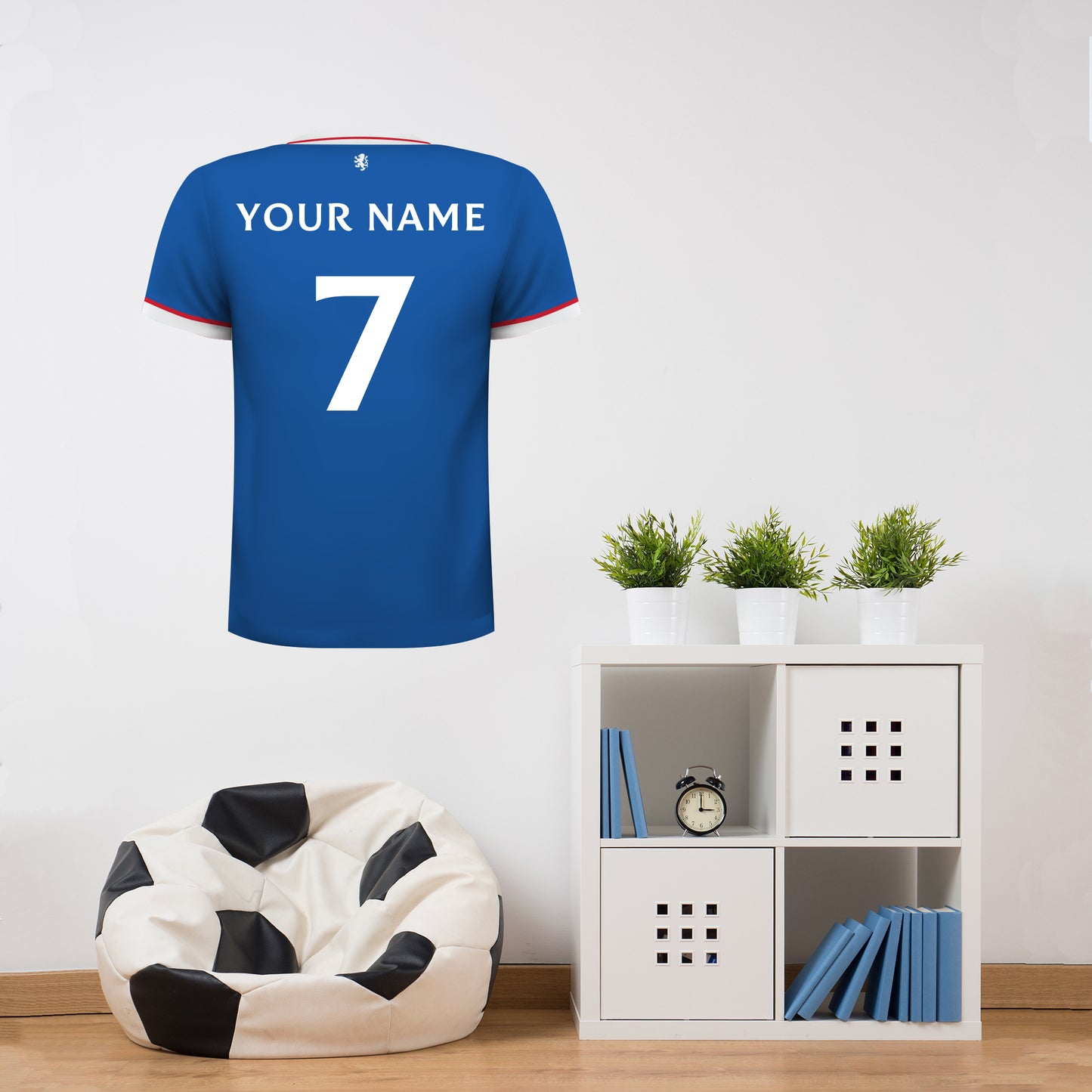 Rangers F.C - Personalised Shirt Wall Sticker