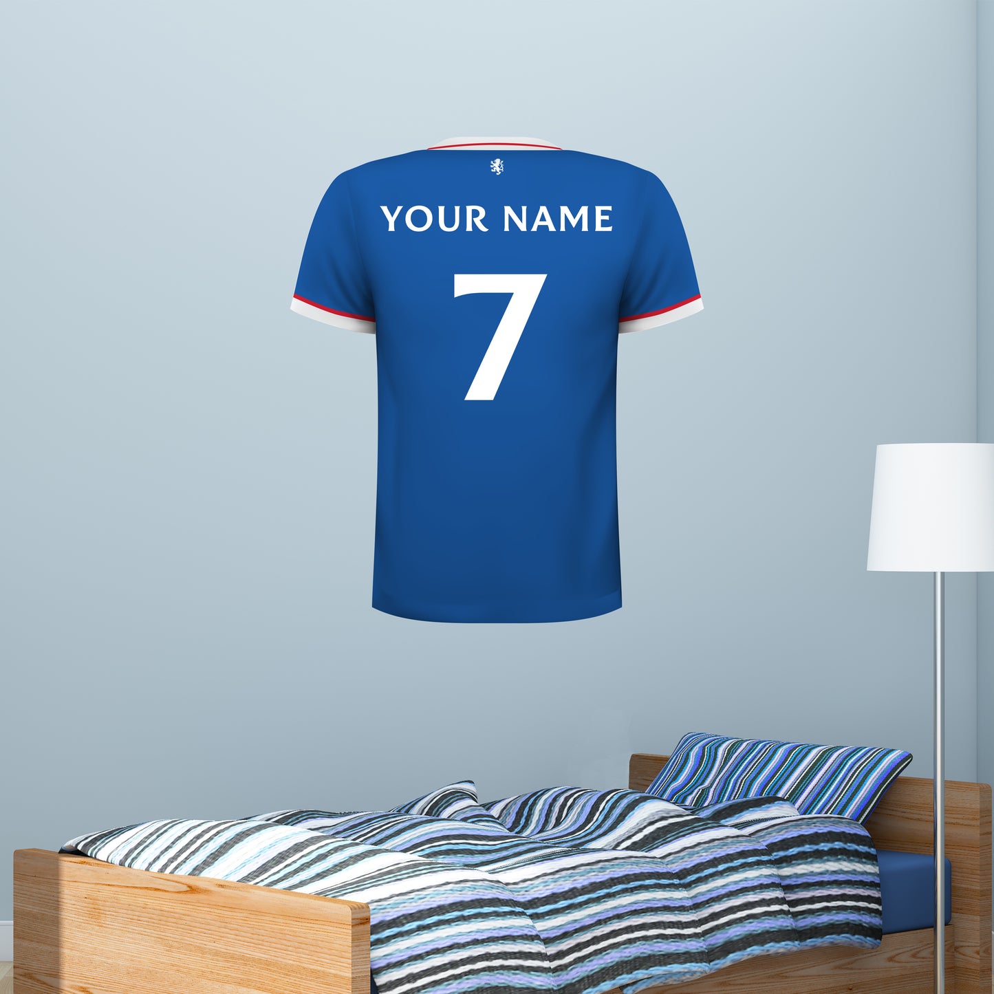 Rangers F.C - Personalised Shirt Wall Sticker