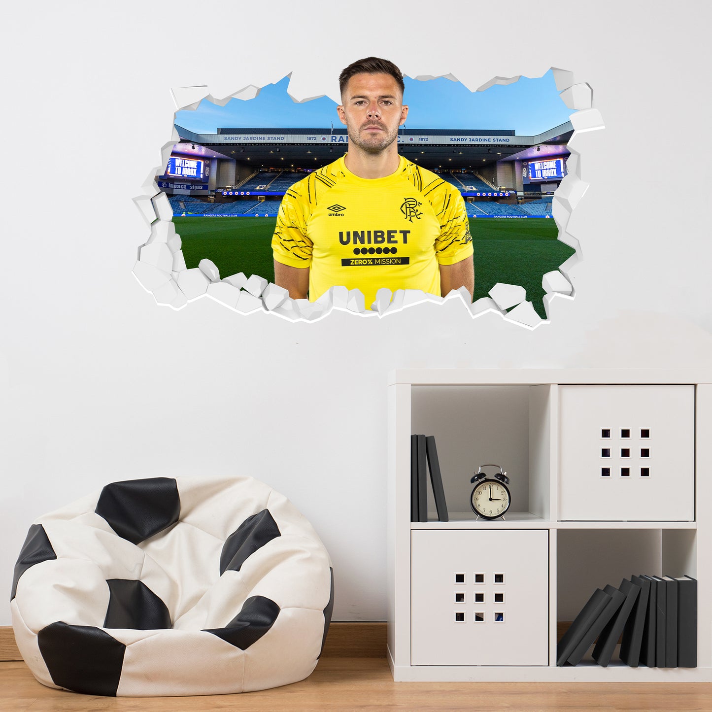Rangers F.C Jack Butland 25/26 Broken Wall Sticker