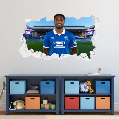 Rangers F.C Danilo 25/26 Broken Wall Sticker