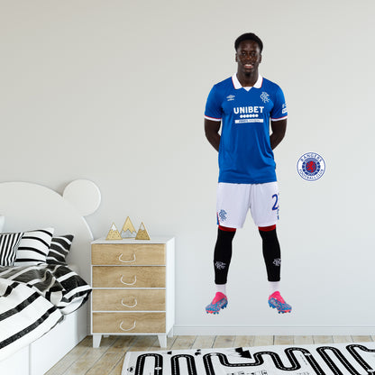 Glasgow Rangers FC - Gassama 25/26 Player Wall Sticker