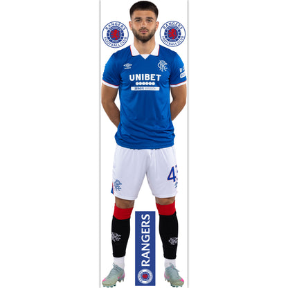 Rangers FC - Raskin 25/26 Player Wall Sticker