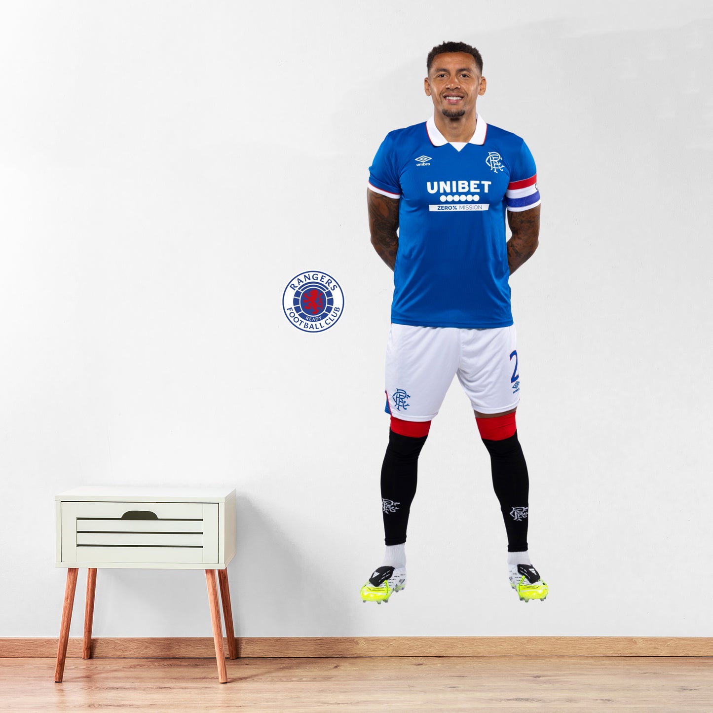 Rangers FC - James Tavernier 25/26 Player Wall Sticker