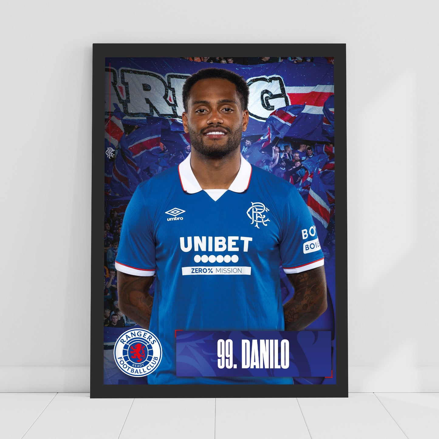Rangers Football Club - Danilo 25/26 Player Print Football Art