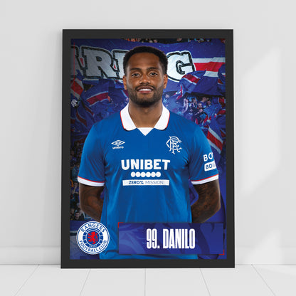 Rangers Football Club - Danilo 25/26 Player Print Football Art