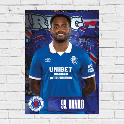 Rangers Football Club - Danilo 25/26 Player Print Football Art