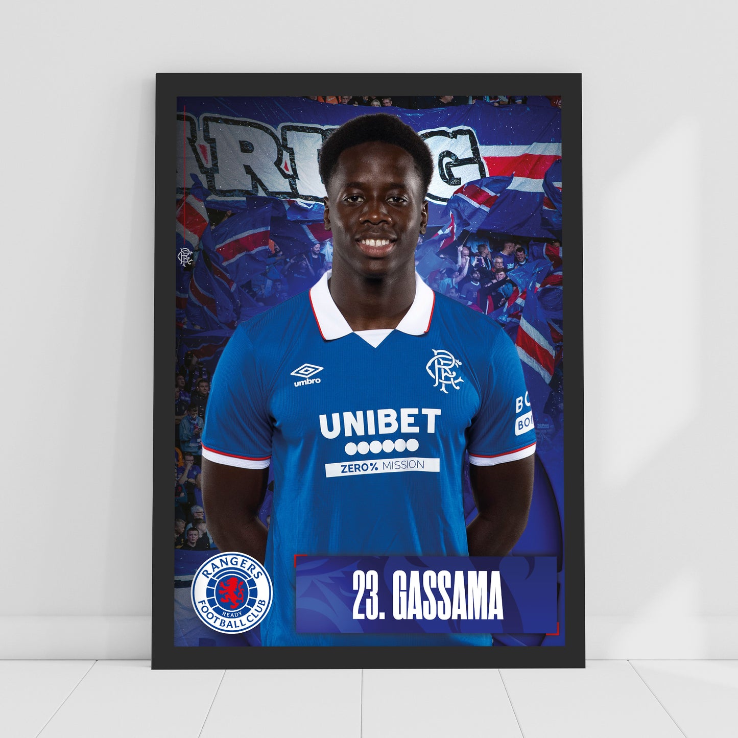 Rangers Football Club - Gassama 25/26 Player Print Football Art