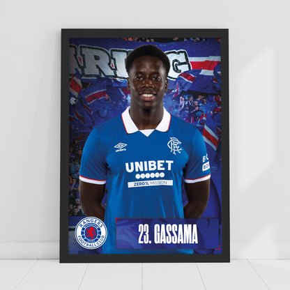 Rangers Football Club - Gassama 25/26 Player Print Football Art