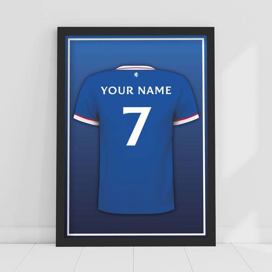 Rangers F.C - Personalised Shirt Design Print