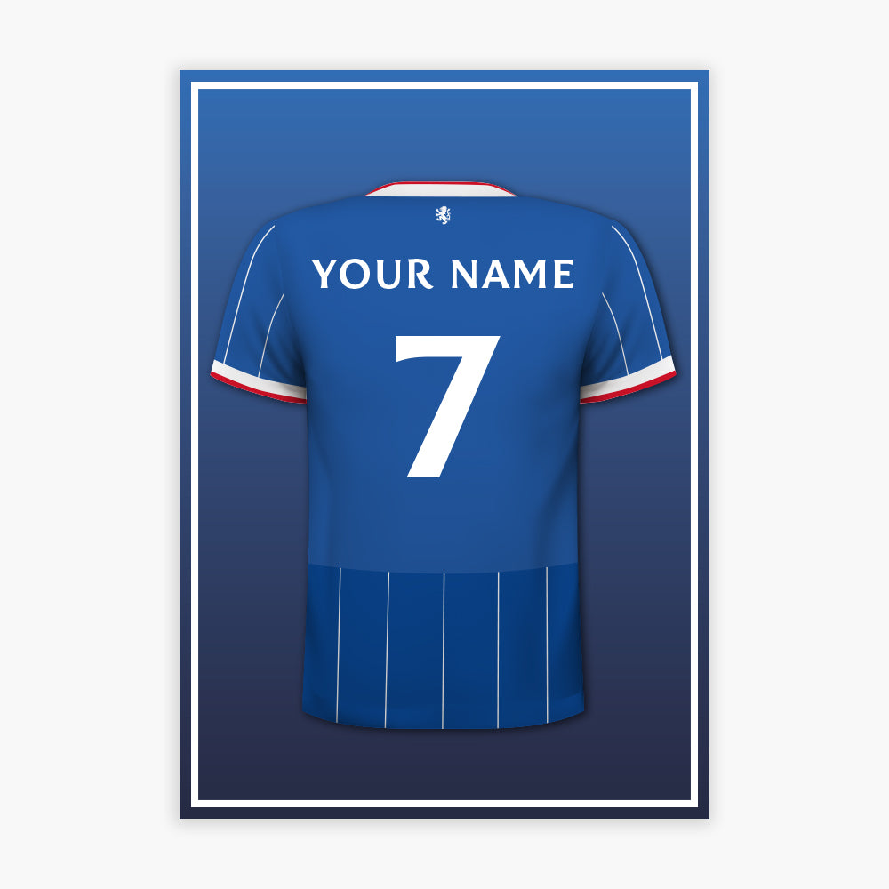 Rangers F.C - 26/27 Personalised Shirt Design Print