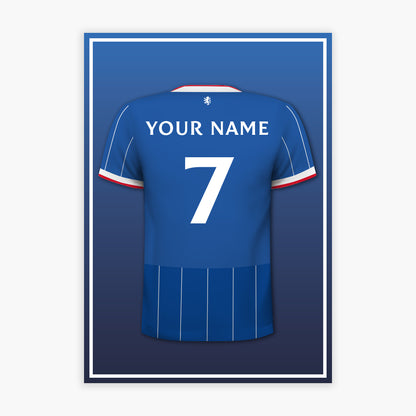 Rangers F.C - 26/27 Personalised Shirt Design Print