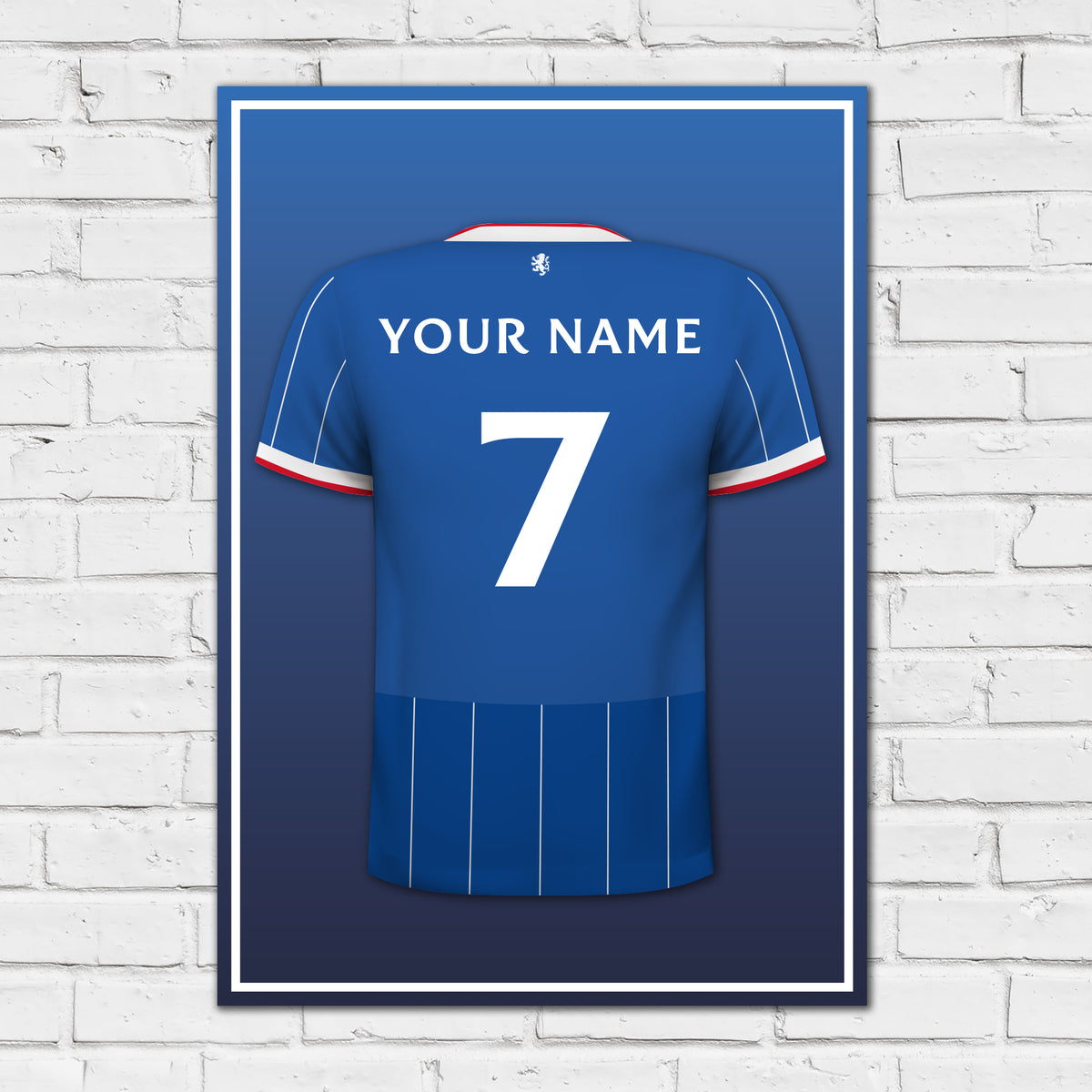 Rangers F.C - 26/27 Personalised Shirt Design Print