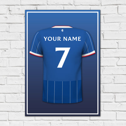 Rangers F.C - 26/27 Personalised Shirt Design Print