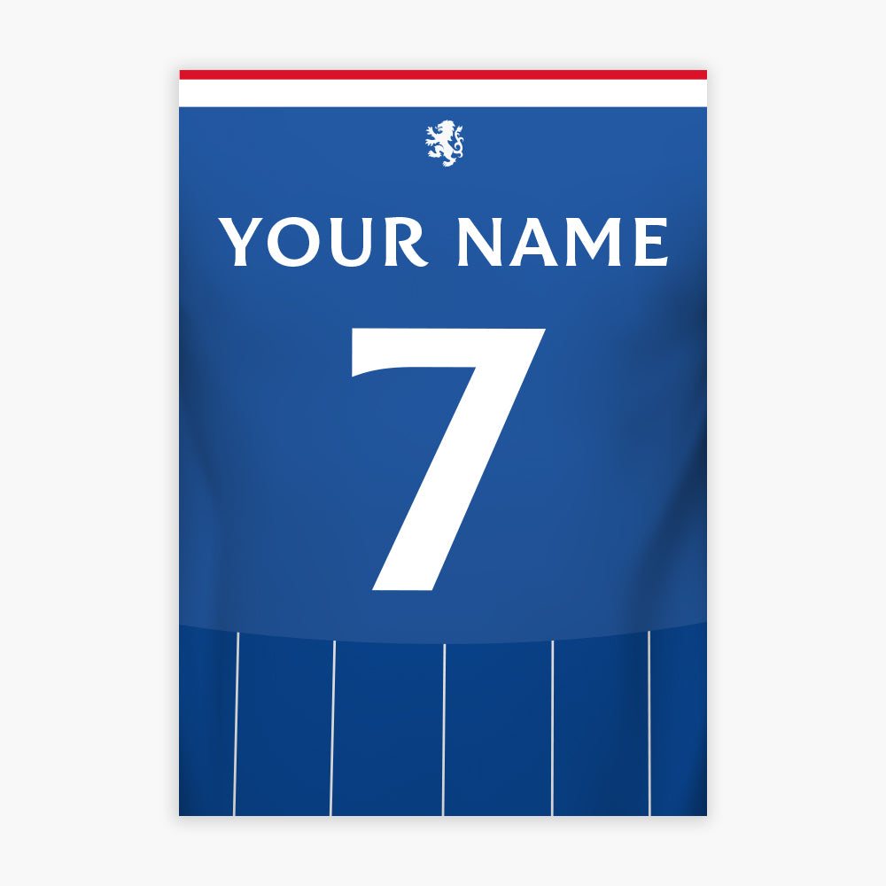 Rangers F.C - 26/27 Personalised Shirt Pattern Print