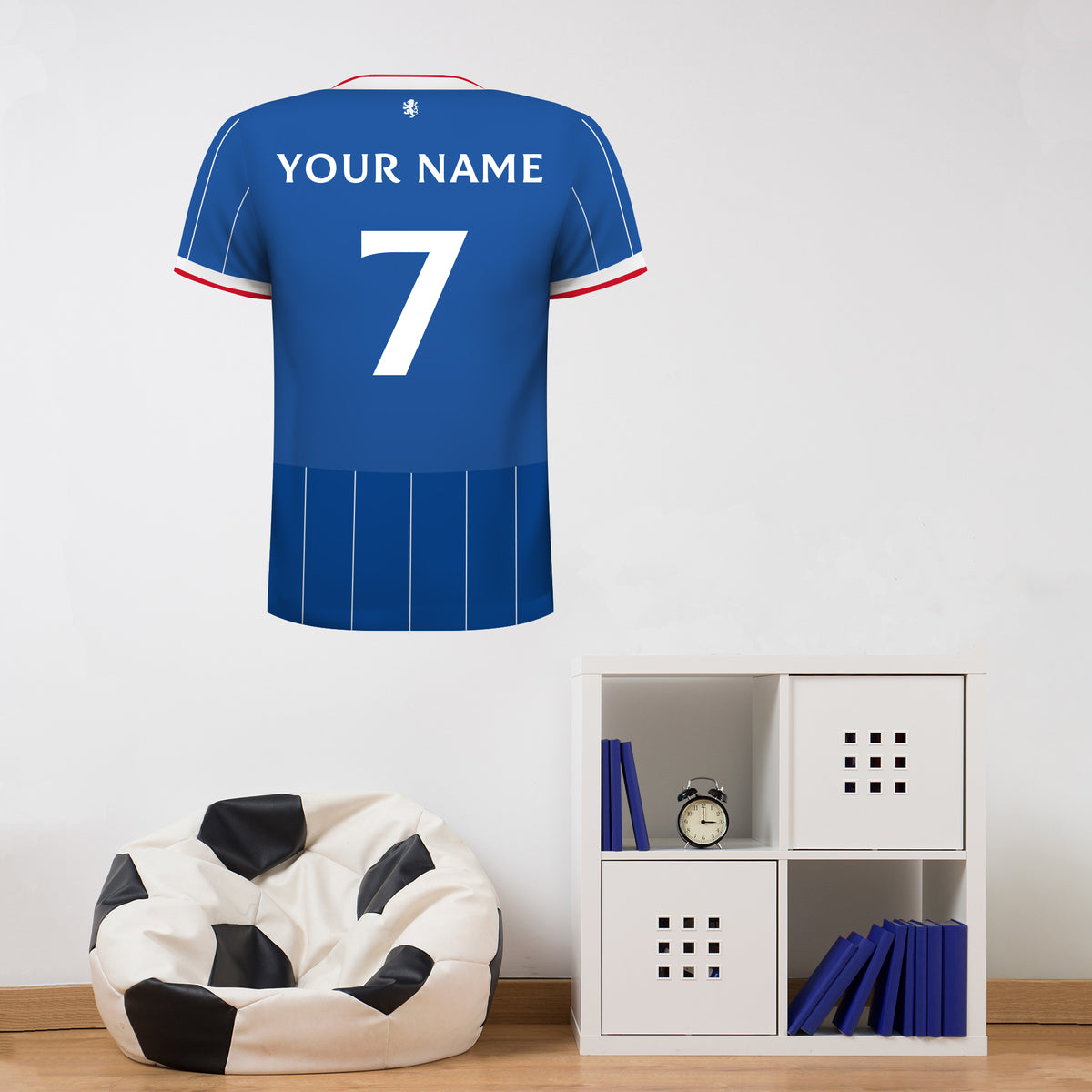 Rangers F.C - 26/27 Personalised Shirt Wall Sticker