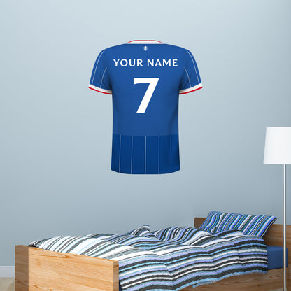 Rangers F.C - 26/27 Personalised Shirt Wall Sticker