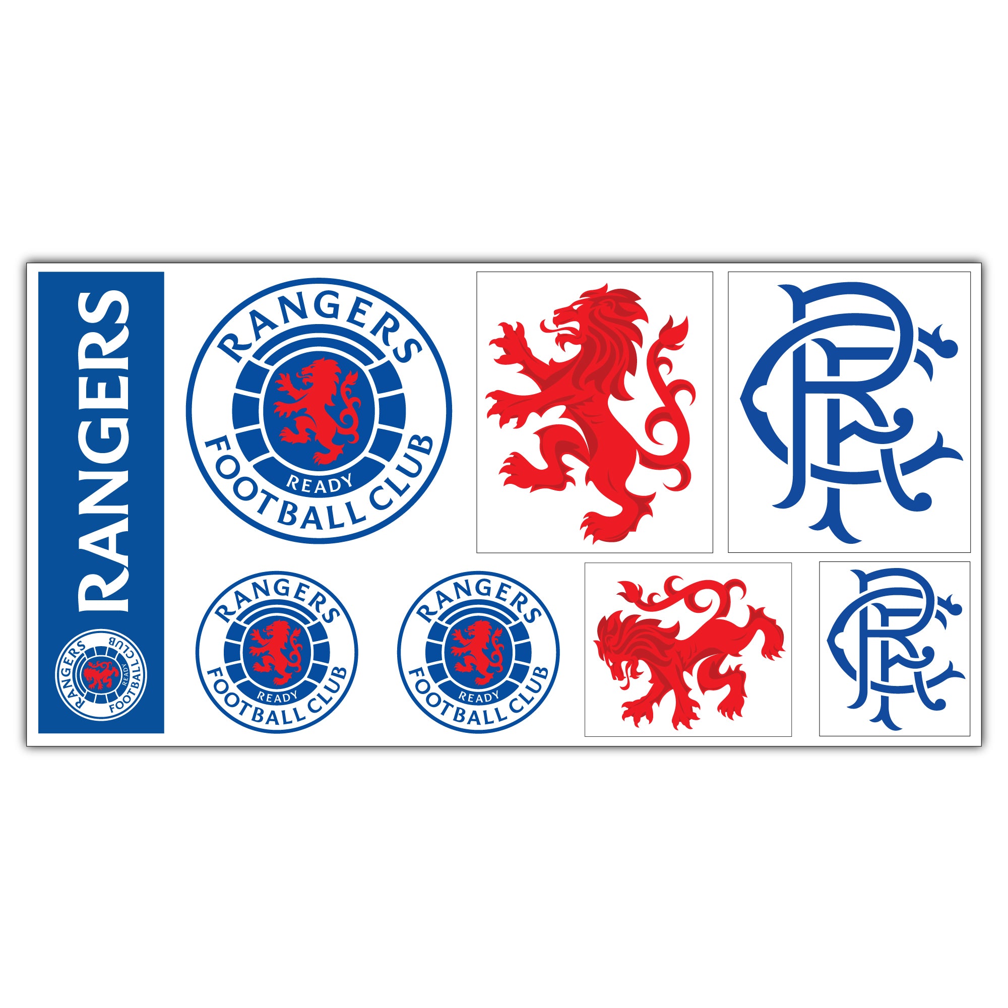 Rangers Football Club Decal Sticker Set – www.themed.co.uk