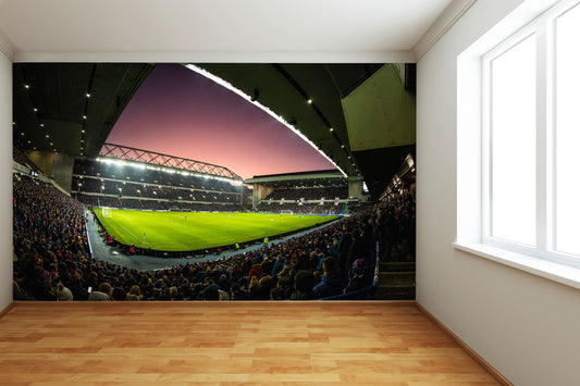 Glasgow Rangers FC - Night Time Match Stadium Full Wall Mural
