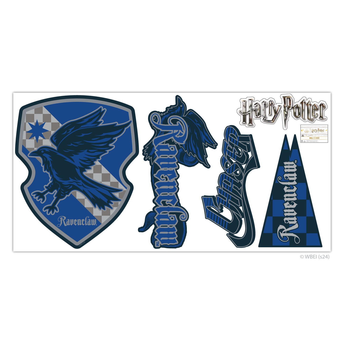 HARRY POTTER Wall Sticker – Ravenclaw House Pride Decal Set Wizarding World Art
